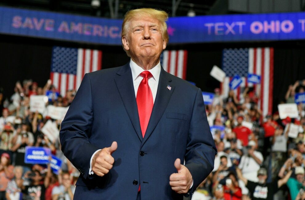 Trump Touts Commanding Lead Over Biden During Ohio Rally