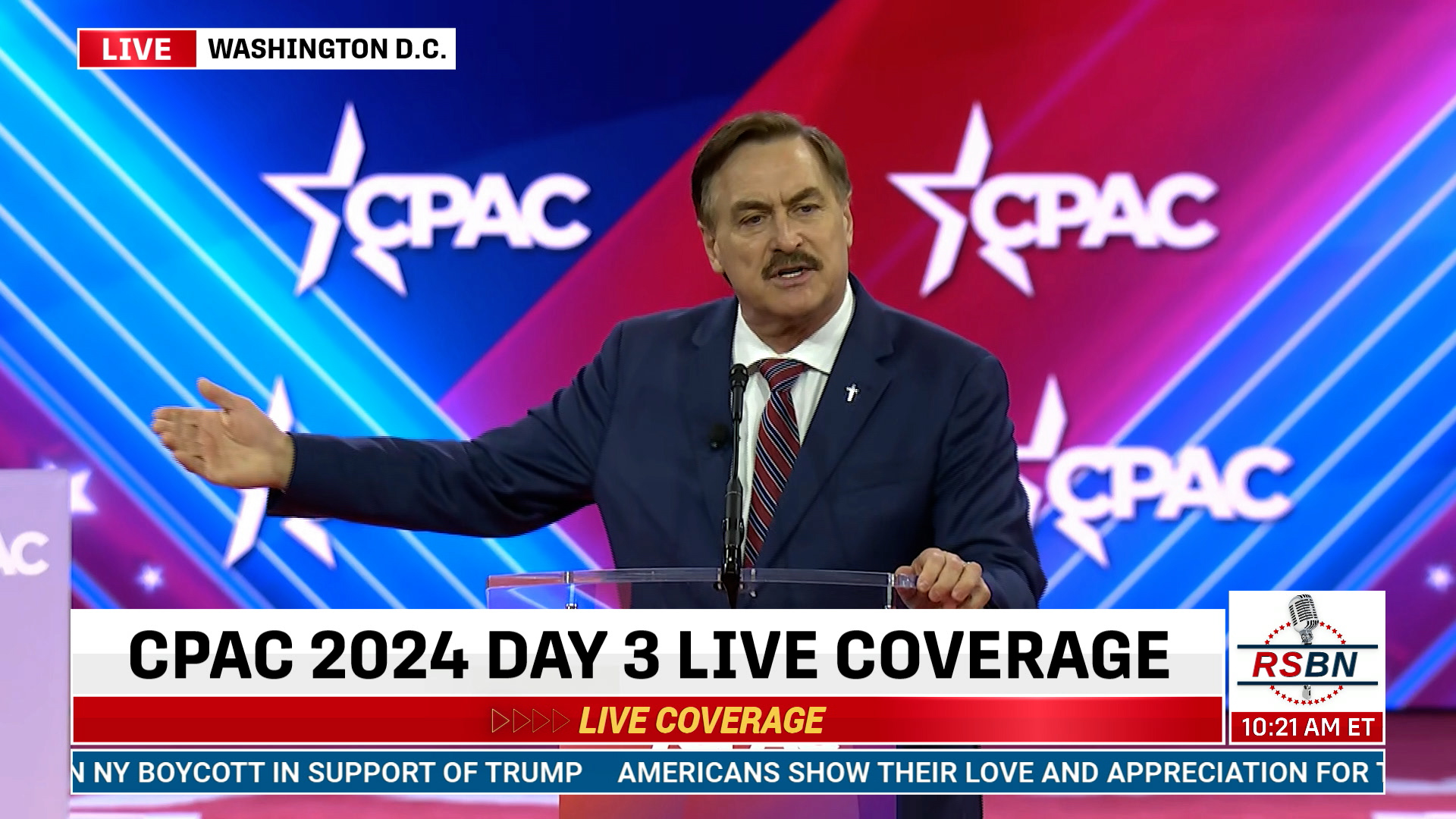 FULL SPEECH Mike Lindell Addresses CPAC in DC 2024 2/23/24