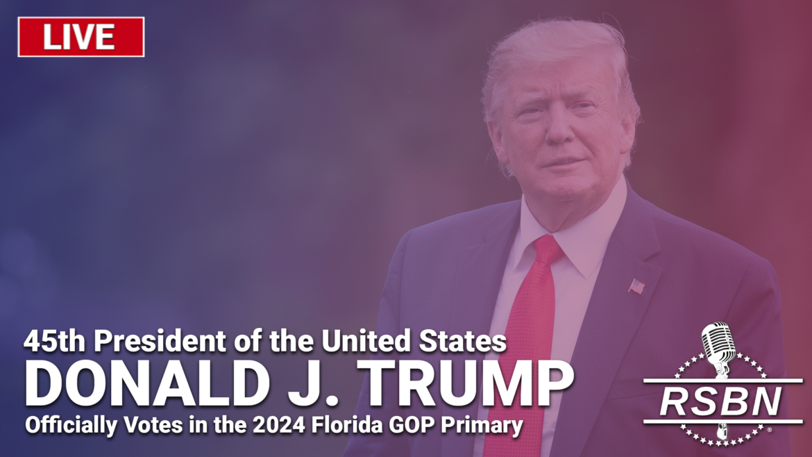 LIVE: President Trump Officially Votes In The 2024 Florida GOP Primary ...