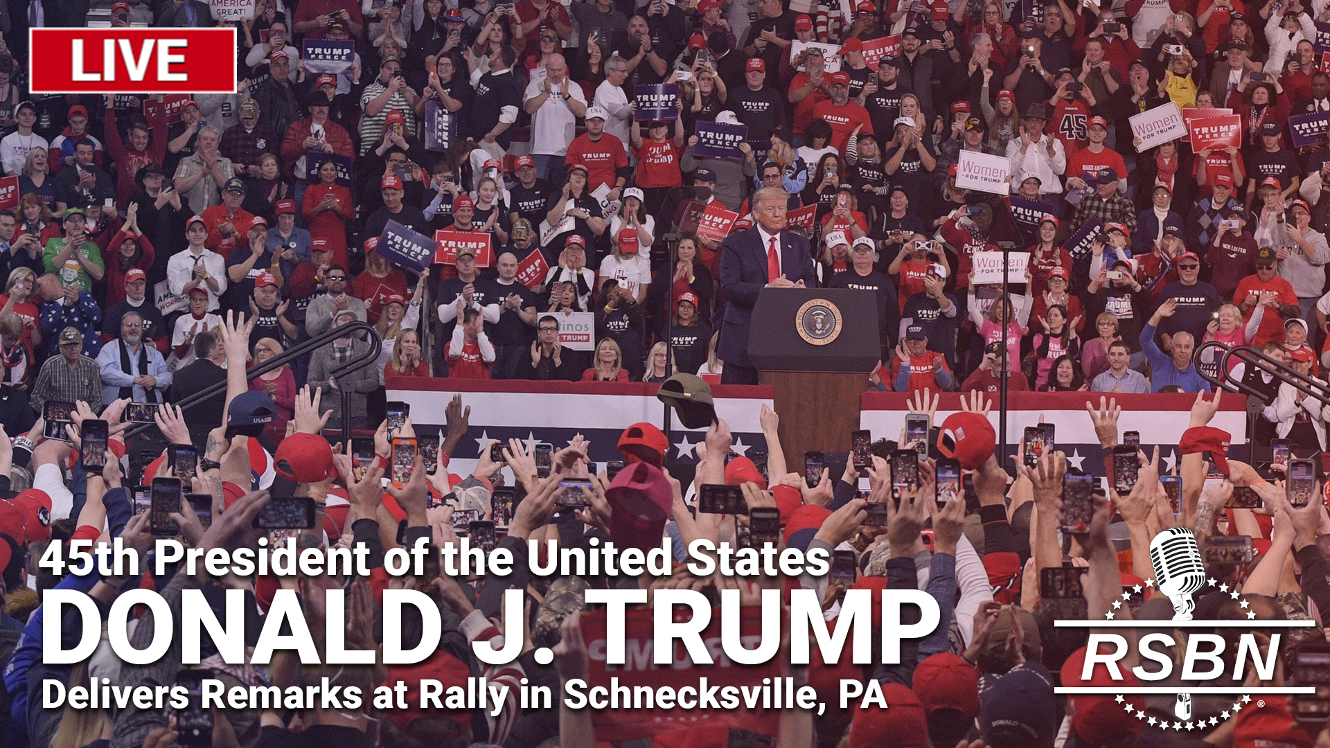 LIVE: President Trump Delivers Remarks at Rally in Schnecksville, PA ...